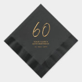 Fête d'anniversaire 60 ans Modern Brush Script (Droite)