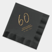 Fête d'anniversaire 60 ans Modern Brush Script (Gauche)