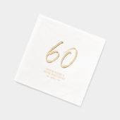 Fête d'anniversaire 60 ans Modern Brush Script (Gauche)