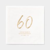 Fête d'anniversaire 60 ans Modern Brush Script (Recto)