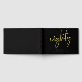 Fête d'anniversaire 80 ans Chic Script Noir (Complet)