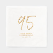 Fête d'anniversaire 95 ans avec lettrage moderne a (Recto)