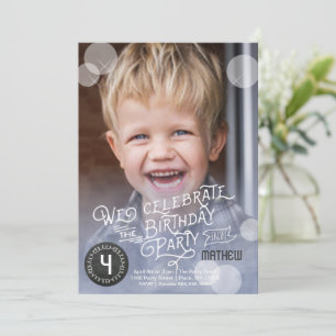 Fête d'anniversaire aquarelle Invitations Garçon