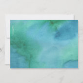 Fête d'anniversaire aquarelle | Invitations garçon (Dos)