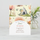 Fête d'anniversaire avec invitation de dinosaures  (Debout devant)