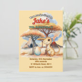 Fête d'anniversaire avec invitation de dinosaures  (Debout devant)