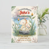 Fête d'anniversaire avec invitation de dinosaures  (Debout devant)