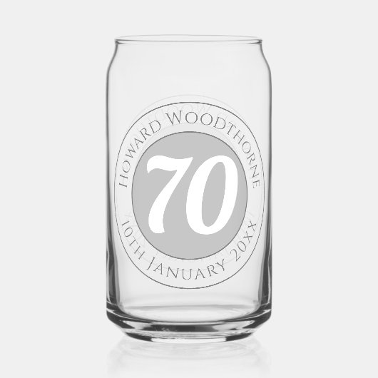 Fête d'anniversaire avec nom, âge et anniversaire (Verso)