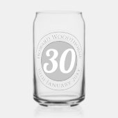 Fête d'anniversaire avec nom, âge et anniversaire (Verso)