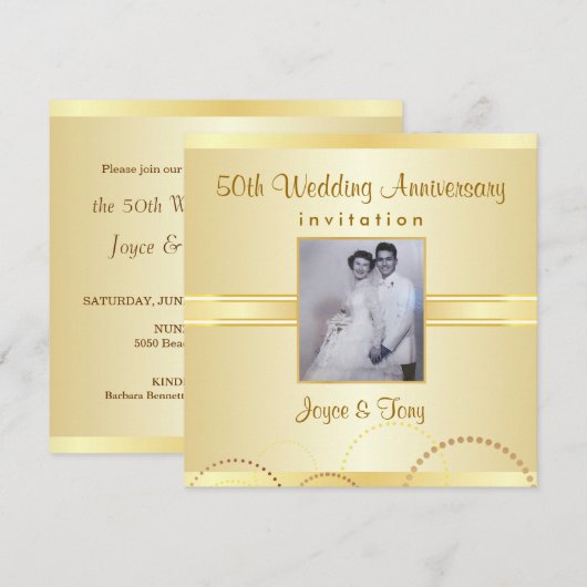 Fête d'anniversaire - Cartes d'invitation personna (Devant / Derrière)