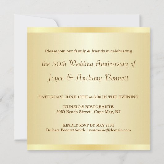 Fête d'anniversaire - Cartes d'invitation personna (Dos)