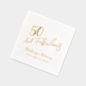Fête d'anniversaire cinquantième et fabuleux écrit (Gauche)