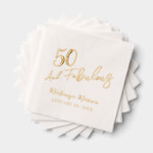 Fête d'anniversaire cinquantième et fabuleux écrit (Insitu (empilé))
