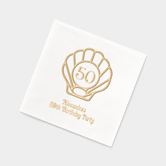 Fête d'anniversaire coquille Saint-Jacques élégant (Gauche)