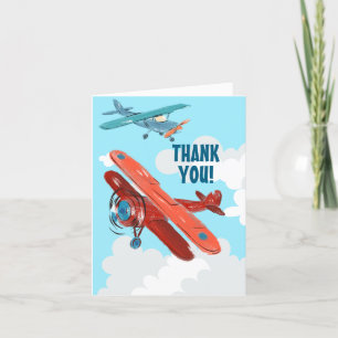 Fête d'anniversaire d'avions Merci