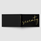 Fête d'anniversaire de 70 ans Chic Script Black (Complet)