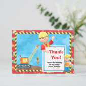 Fête d'anniversaire de construction Merci (Debout devant)