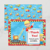 Fête d'anniversaire de construction Merci (Devant / Derrière)