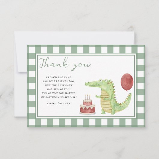 Fête d'anniversaire de crocodile merci (Devant)