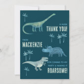 Fête d'anniversaire de dinosaure Merci (Devant)