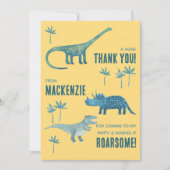 Fête d'anniversaire de dinosaure Merci (Devant)