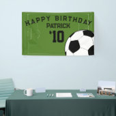 Fête d'anniversaire de football bannière personnal (Salon professionnel)