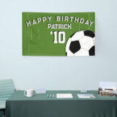 Fête d'anniversaire de football bannière personnal (Salon professionnel)