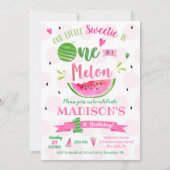 Fête d'anniversaire de la pastèque Invitations (Devant)