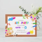 Fête d'anniversaire de l'art - Invitation (Debout devant)