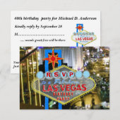 Fête d'anniversaire de Las Vegas RSVP (Devant / Derrière)