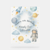 Fête d'anniversaire de l'espace cosmique | Rocket  (Recto)
