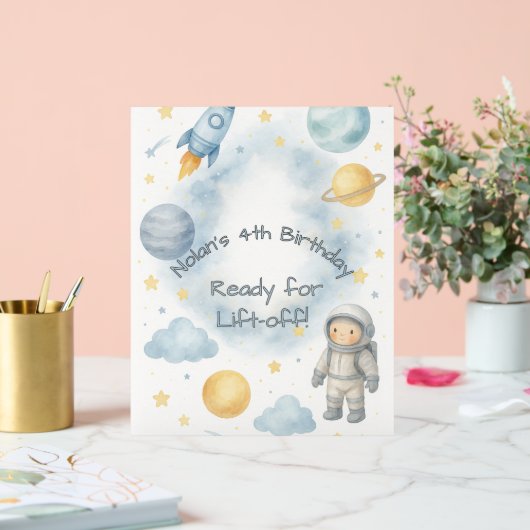 Fête d'anniversaire de l'espace cosmique | Rocket  (Mariage)