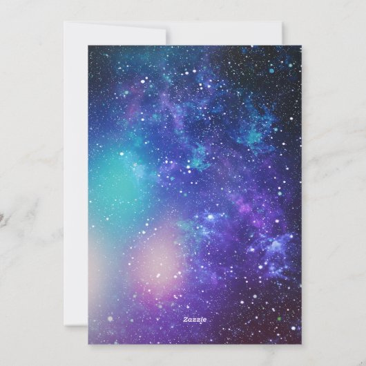 Fête d'anniversaire de l'espace Invitation (Dos)