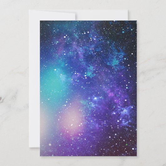 Fête d'anniversaire de l'espace Invitation (Dos)