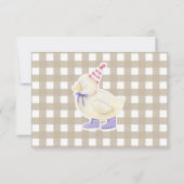 Fête d'anniversaire de Lucky Duckling merci (Dos)