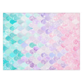 Fête d'anniversaire de sirène pour filles nappe (Devant (Horizontal))