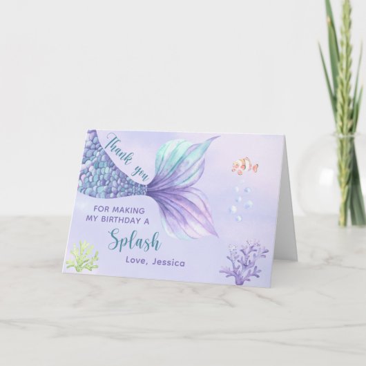 Fête d'anniversaire de Sirène sous la mer le Merci (Devant)