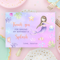 Fête d'anniversaire de Sirène sous la mer le Merci