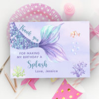 Fête d'anniversaire de Sirène sous la mer le Merci
