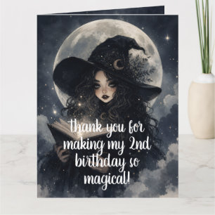 fête d'anniversaire de sorcière de 2 ans    cartes