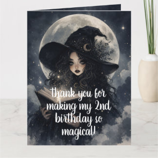fête d'anniversaire de sorcière de 2 ans || cartes