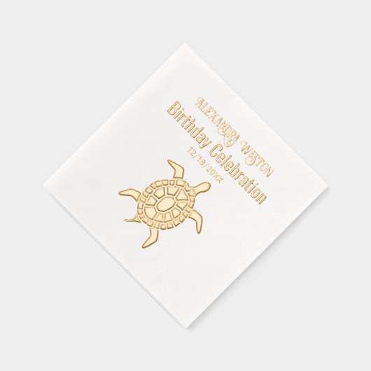 Fête d'anniversaire de tortue marine Célébration # (Droite)