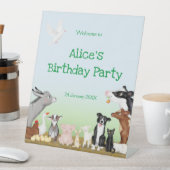 Fête d'anniversaire des animaux de ferme panneau d (In SItu)