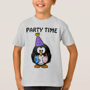 FÊTE D'ANNIVERSAIRE DES ENFANTS PENGUINS T-SHIRTS