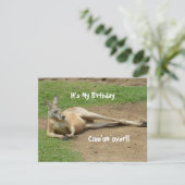 Fête d'anniversaire des Invitations kangourous (Debout devant)