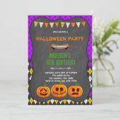 Fête d'anniversaire d'Halloween Invitation (Debout devant)