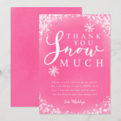 Fête d'anniversaire d'hiver fille Merci Beaucoup N (Devant / Derrière)