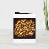 Fête d'anniversaire Diamond Glow — Invitation 3D G (Dos)