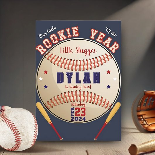 Fête d'anniversaire du baseball | Invitation d'ann