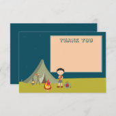 Fête d'anniversaire du camping du garçon merci car (Devant / Derrière)